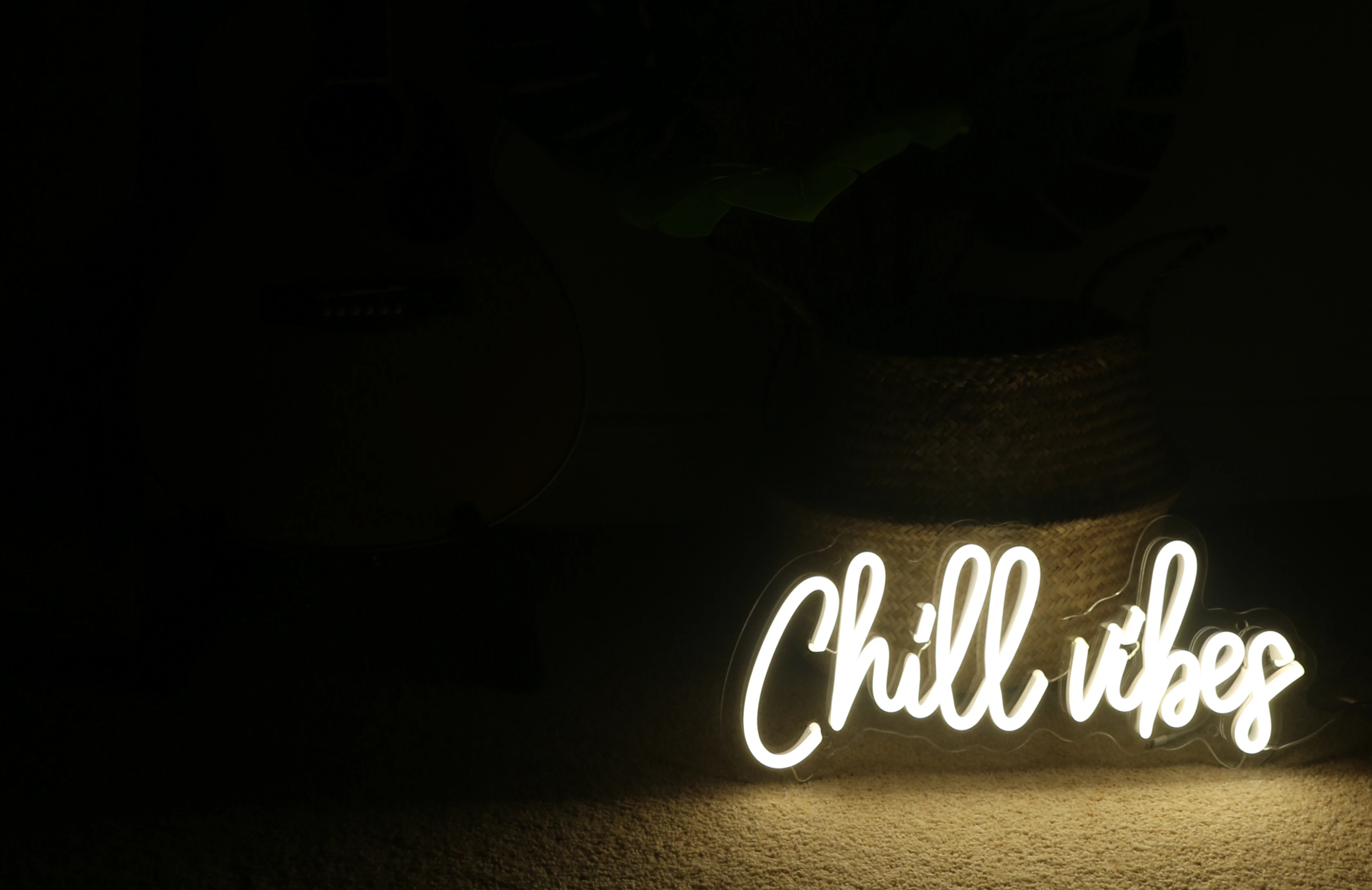 Chill Vibes Neon sign - Warm white